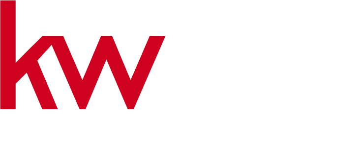 Keller Williams logo in white and red font